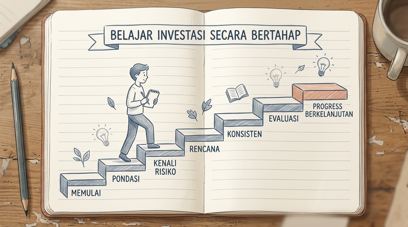 Anak tangga sebagai gambaran belajar investasi secara bertahap